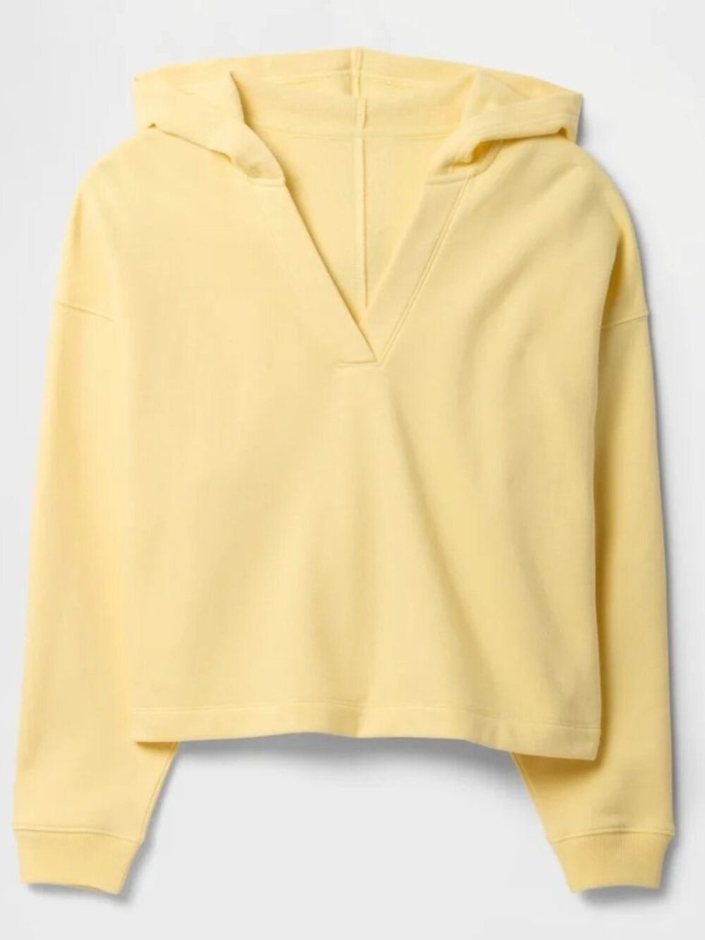 Gap Relaxed Fleece V-Neck Hoodie NWT! Super soft - Picture 4 of 5